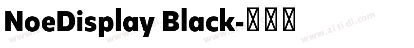 NoeDisplay Black字体转换